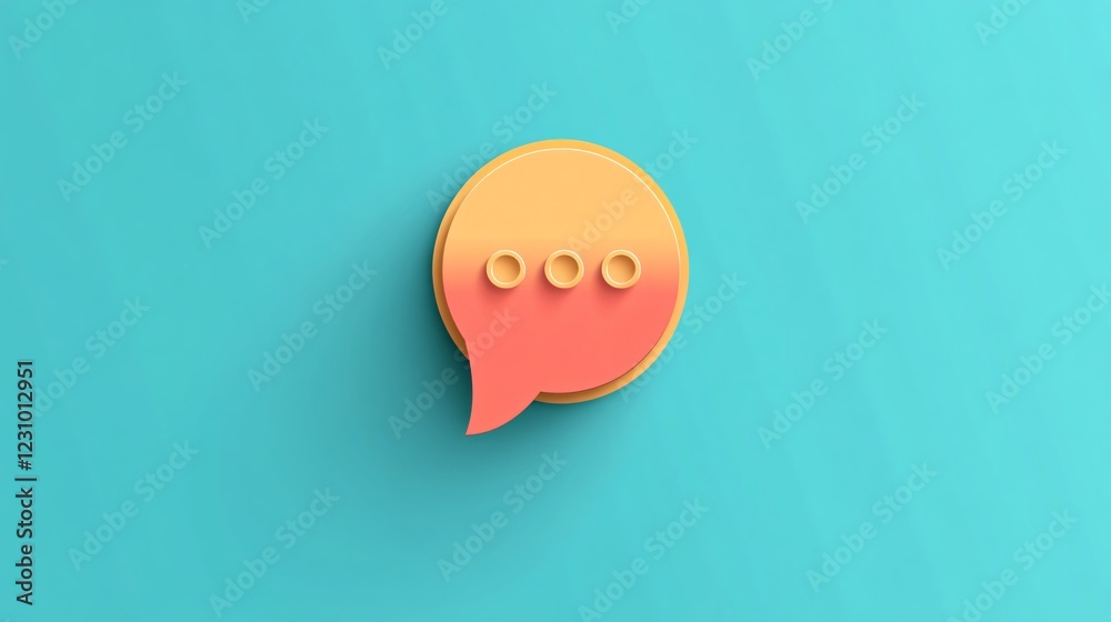 Modern Contact Us Talk Bubble Icon for Graphic Design Projects