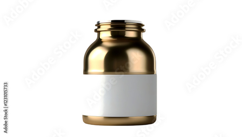 Plastic Bottle with metal crome