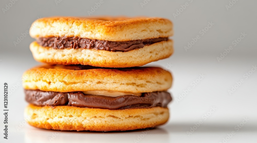 Delightful sandwich cookies offer a sweet escape with rich chocolate cream Delightful sandwich cookies offer a sweet escape with rich chocolate cream