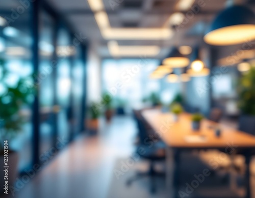 Wallpaper Mural Modern Office Interior Design Blurred Background Image Torontodigital.ca