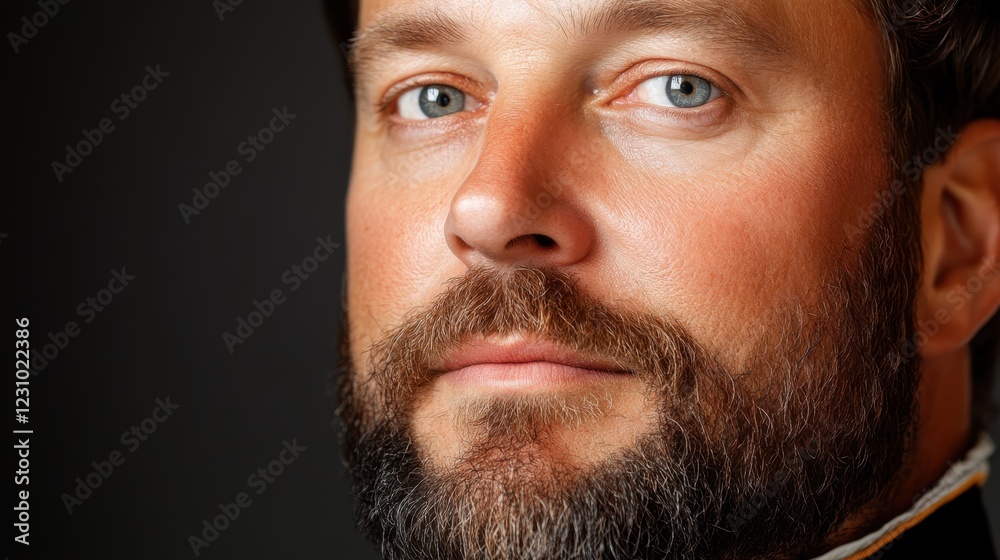 Obraz premium Masterful portrait capturing a contemplative man in Renaissance style