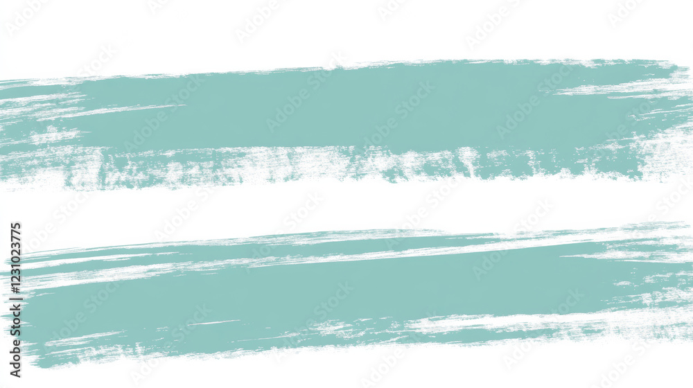 Abstract teal brush strokes on white background Abstract teal brush strokes on white background