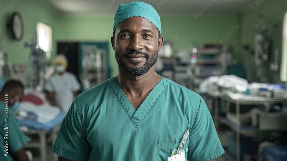 Compassionate healthcare staff supporting patients in a field hospital Compassionate healthcare staff supporting patients in a field hospital