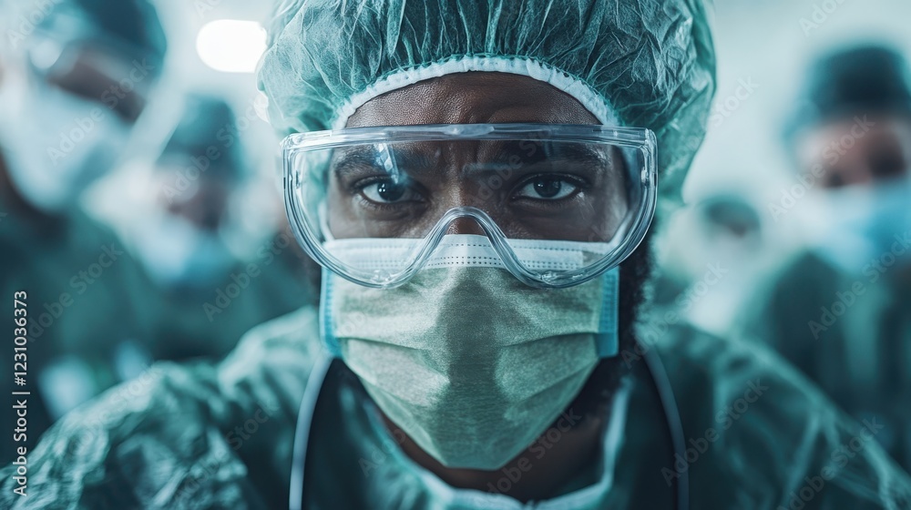 Healthcare pro dedicated to life-saving work in field hospitals Healthcare pro dedicated to life-saving work in field hospitals