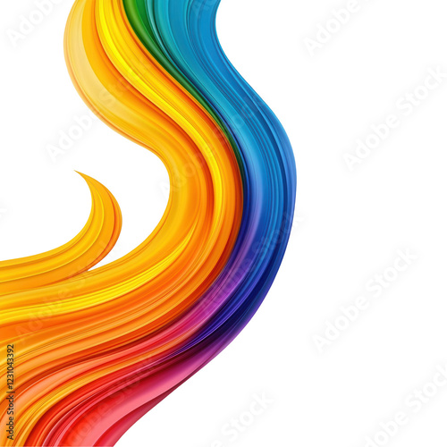 Colorful swirl design with transparent background abstract art digital illustration vibrant environment creative concept