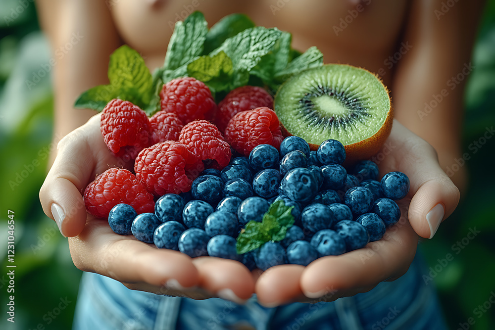 Close-up of hands holding vibrant fresh fruits Close-up of hands holding vibrant fresh fruits