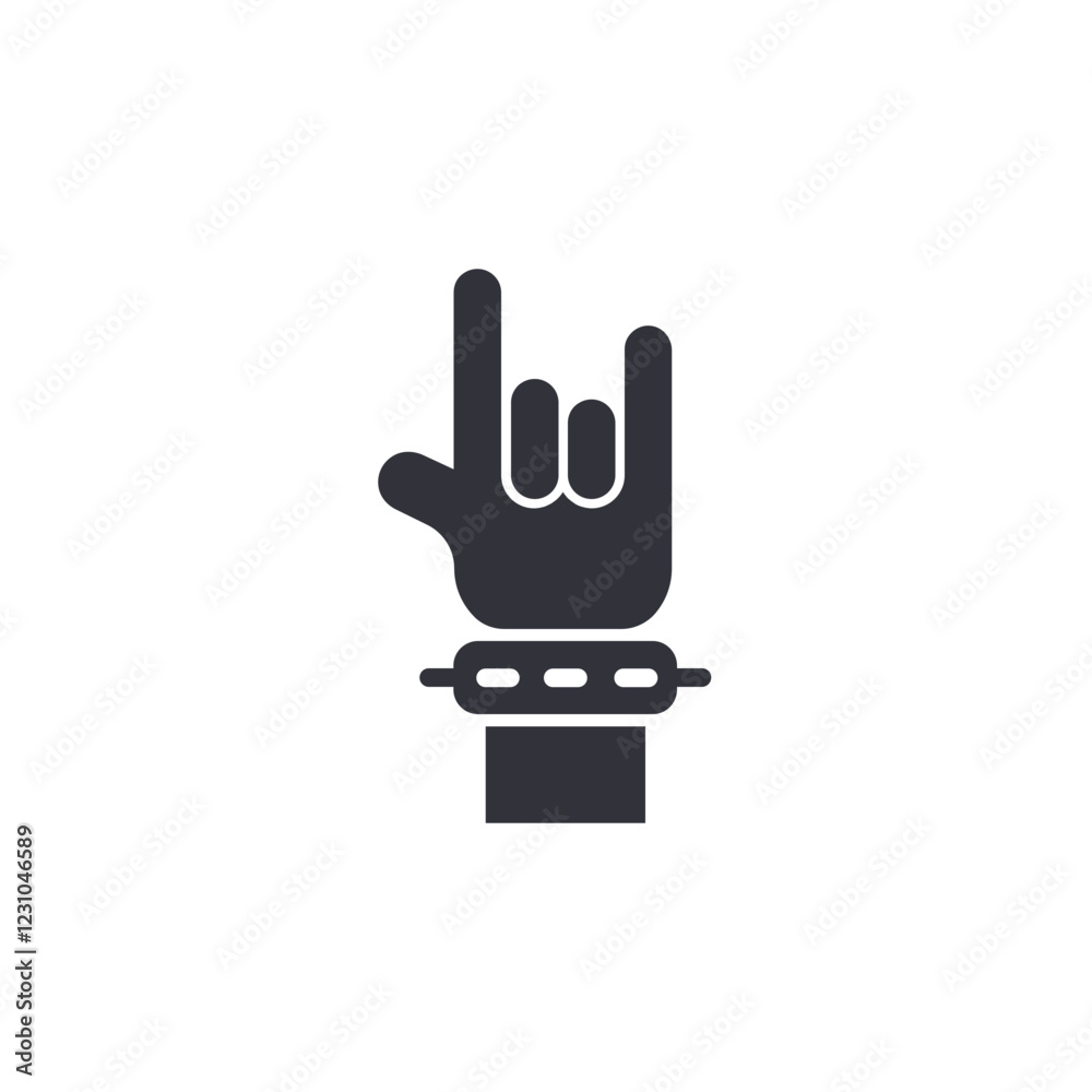 Obraz premium Metal sign solid icons, minimalist vector illustration ,simple transparent graphic element .Isolated on white background