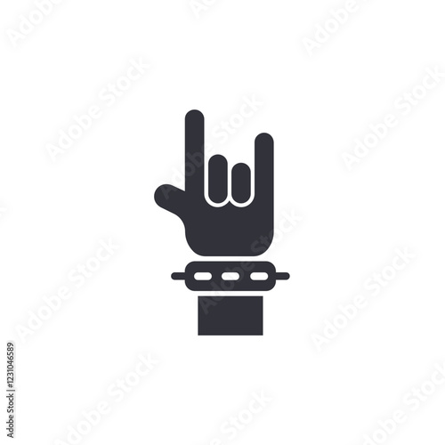 Metal sign solid icons, minimalist vector illustration ,simple transparent graphic element .Isolated on white background