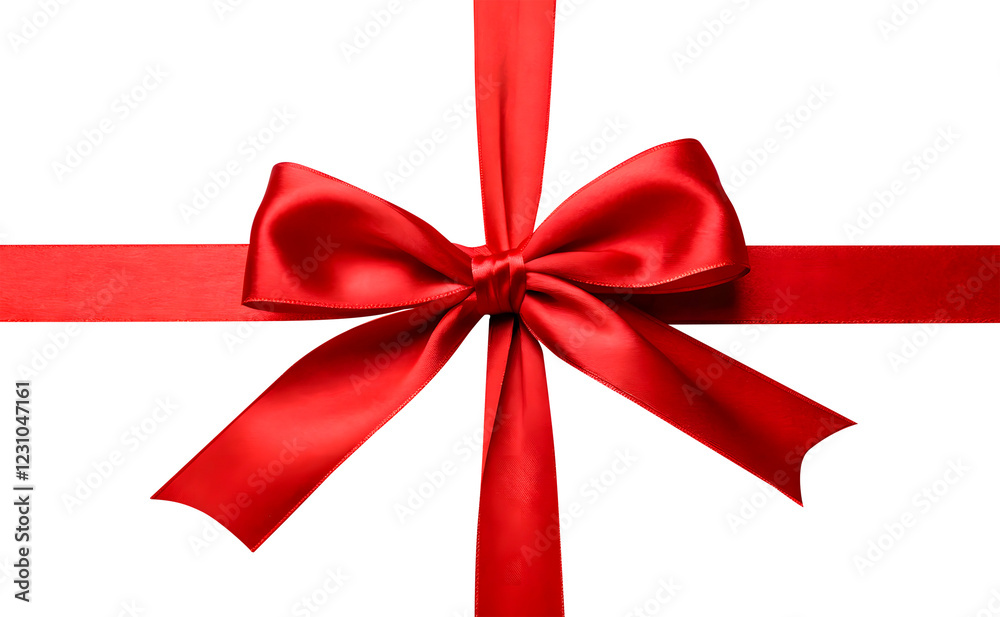 both side red ribbon bow cutout transparent png isolated on white top view both side red ribbon bow cutout transparent png isolated on white top view