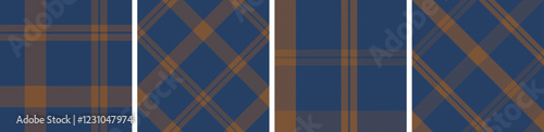 Plaid pattern seamless tartan check plaid for skirt, tablecloth, blanket, duvet cover, or other modern fashion print.