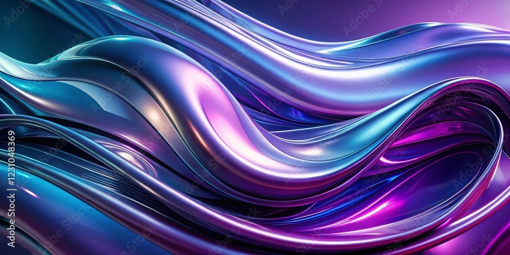 Abstract Fluid Waves, Purple, Blue, Gradient Background Abstract Fluid Waves, Purple, Blue, Gradient Background