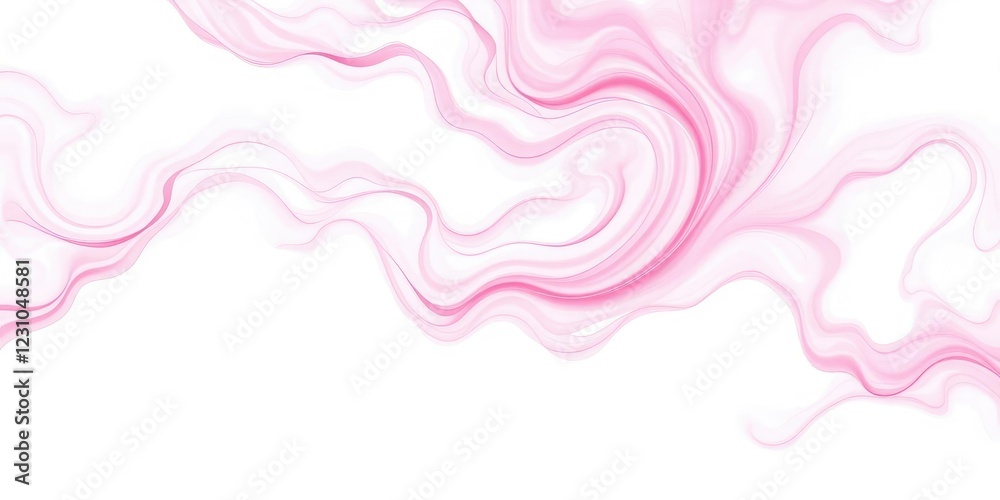 Soft pink swirls dance across a pristine white canvas in an ethereal display of abstract beauty, pastel colors, delicate patterns, serene atmosphere Soft pink swirls dance across a pristine white canvas in an ethereal display of abstract beauty, pastel colors, delicate patterns, serene atmosphere