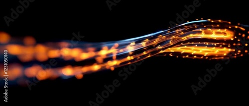 Technology Future Innovation Creative Design optical fiber Wallpaper Background