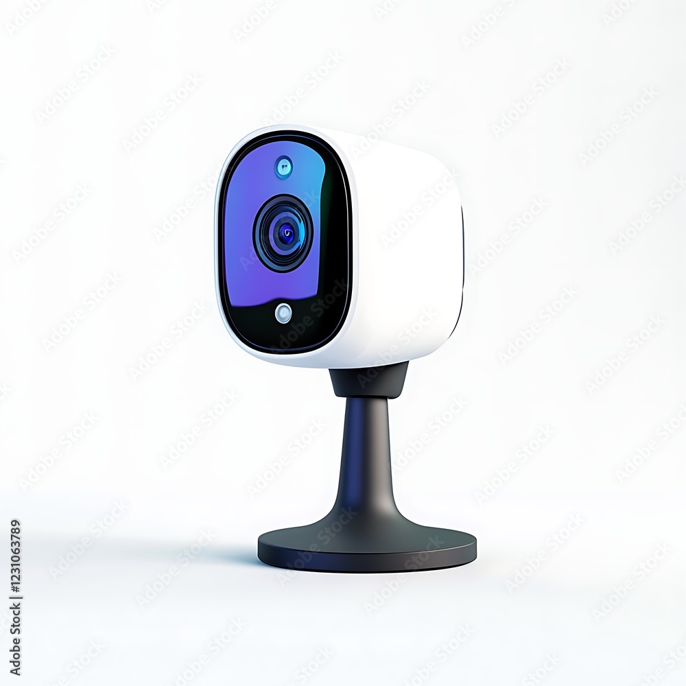 Fototapeta premium 3D Smart Home Camera Logo Render