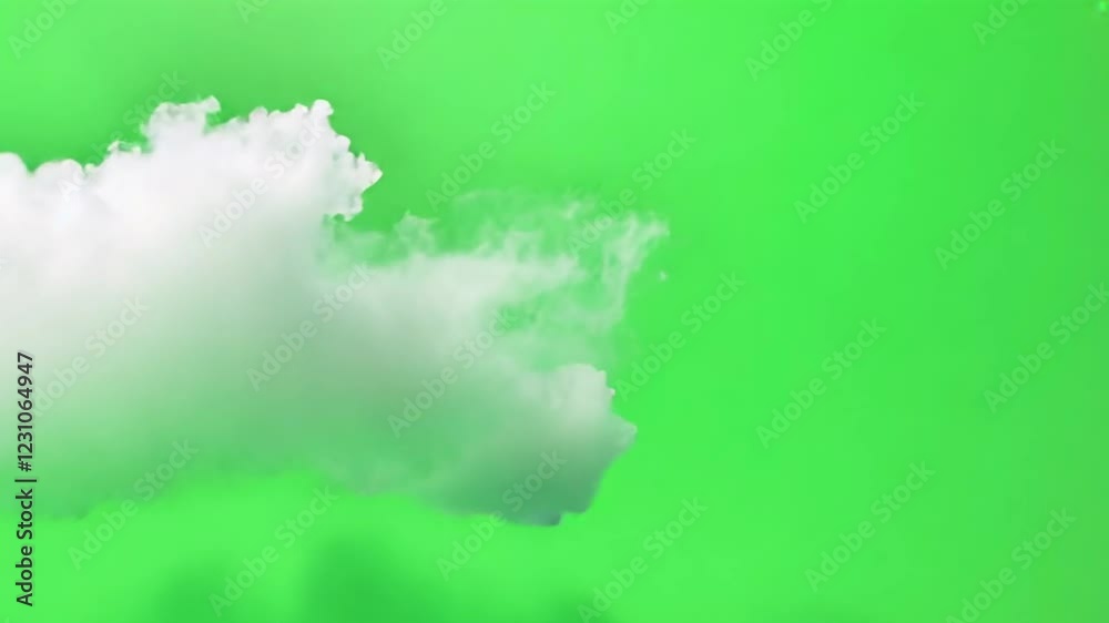 Cloud Green Screen Background. Flying Clouds Graphic Effects. Clouds ...