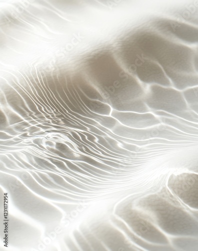 Abstract water surface texture with light reflections and ripples.