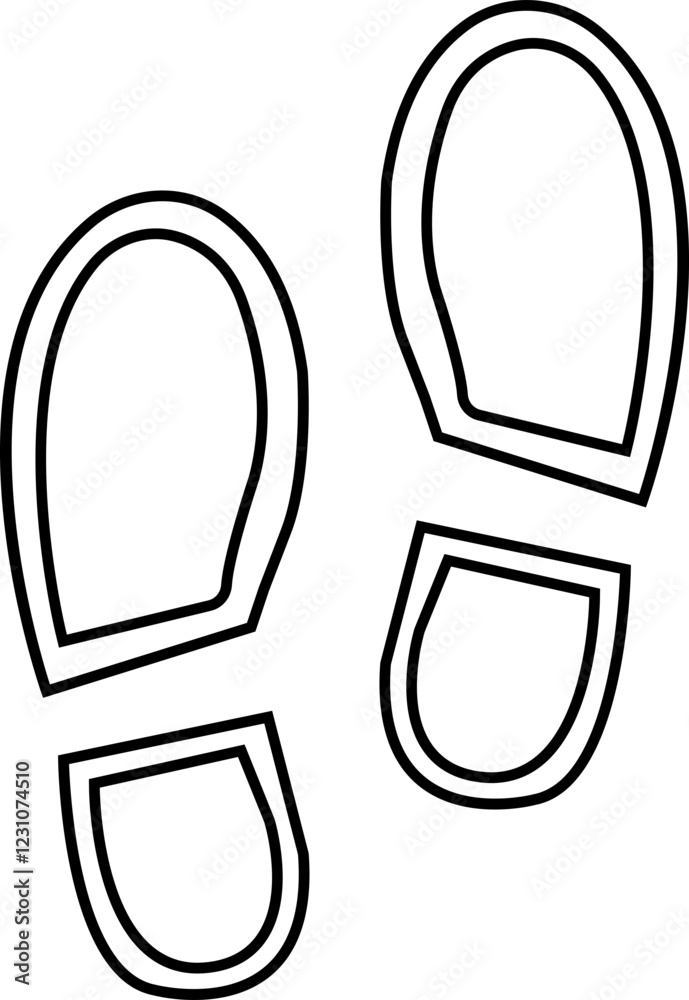 Foot print icon. Human foot pet black vector flat and line collection isolated on transparent background. Shoe print step symbol sign of walking, track imprint, sole of shoe printmaking technique. Foot print icon. Human foot pet black vector flat and line collection isolated on transparent background. Shoe print step symbol sign of walking, track imprint, sole of shoe printmaking technique.
