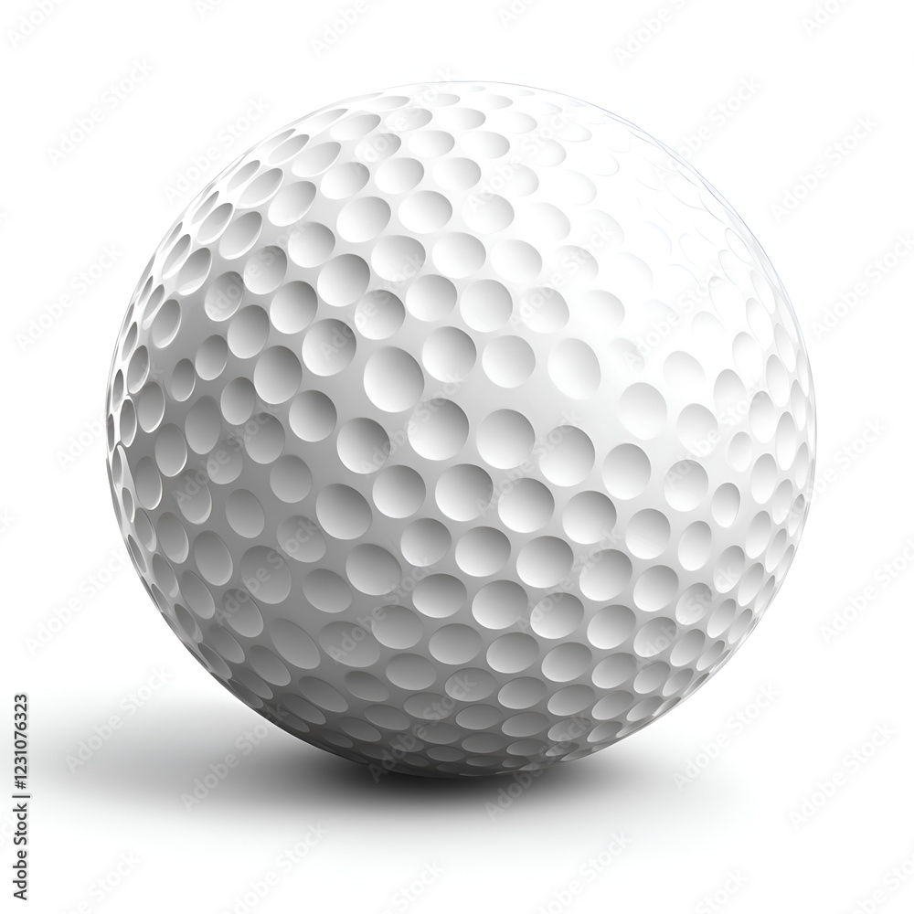 Close-Up of a Smooth White Golf Ball Texture in Sports Equipment for an Active Golf Game Close-Up of a Smooth White Golf Ball Texture in Sports Equipment for an Active Golf Game