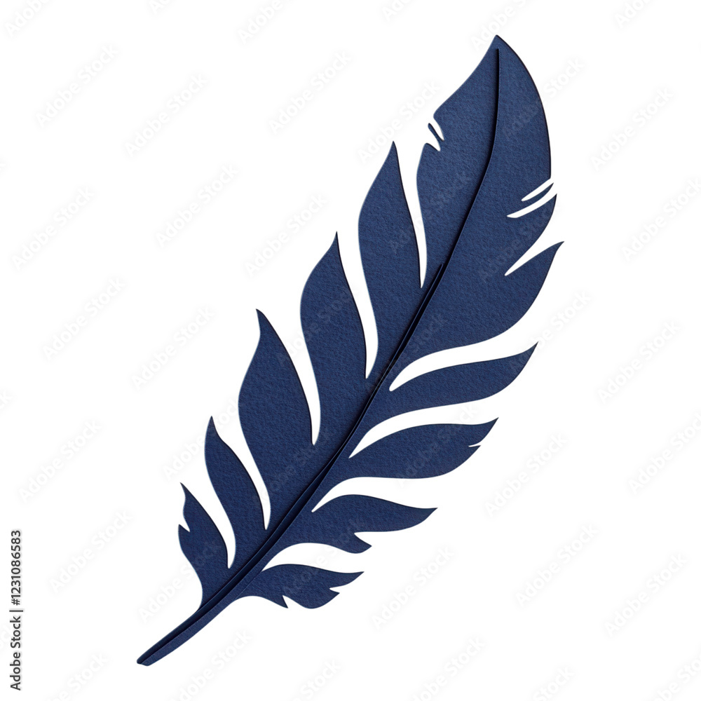 Dark blue feather silhouette on transparent background, ideal for digital designs, crafts, and creative projects. Dark blue feather silhouette on transparent background, ideal for digital designs, crafts, and creative projects.