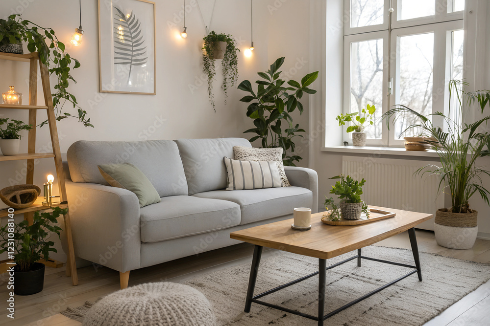 Fototapeta premium A modern living room.
