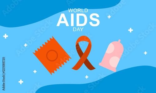 world aids day awareness illustration