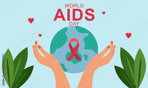 world aids day awareness illustration