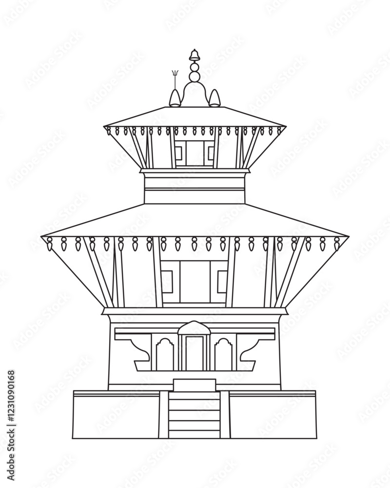 Temple outline icon Temple outline icon