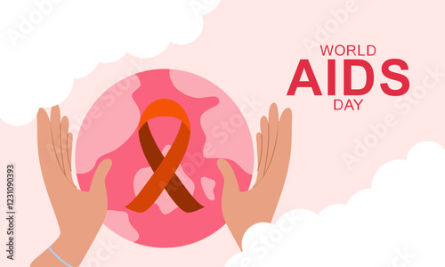 world aids day awareness illustration