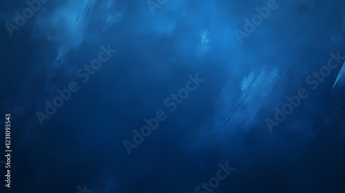 Deep Blue Abstract Textured Background with Soft Atmospheric Lighting