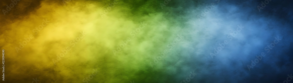 Abstract Smoke Background Yellow Green Blue Abstract Smoke Background Yellow Green Blue