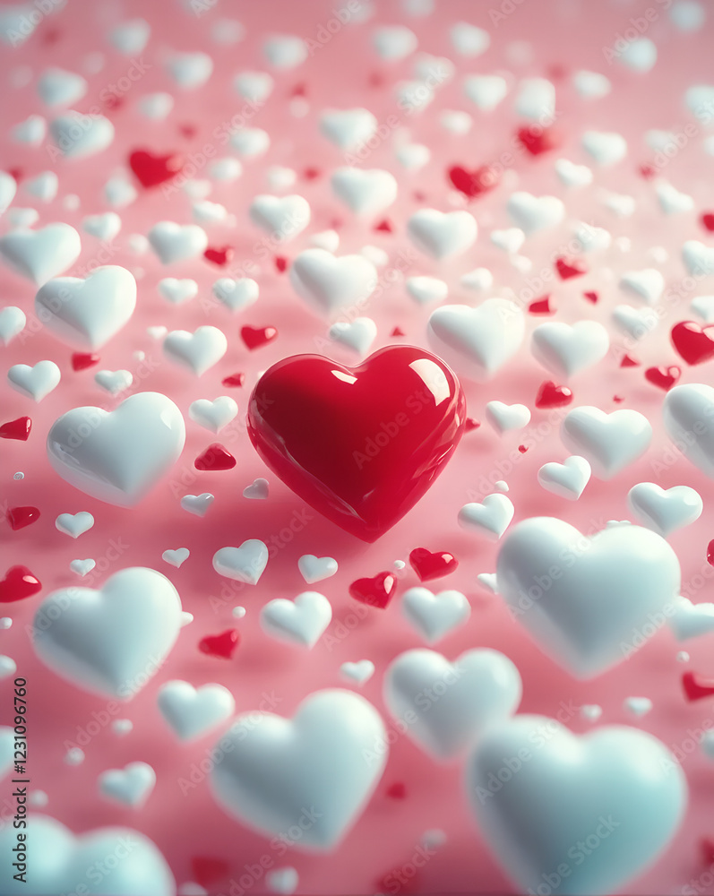 Valentine's Day background with hearts Valentine's Day background with hearts