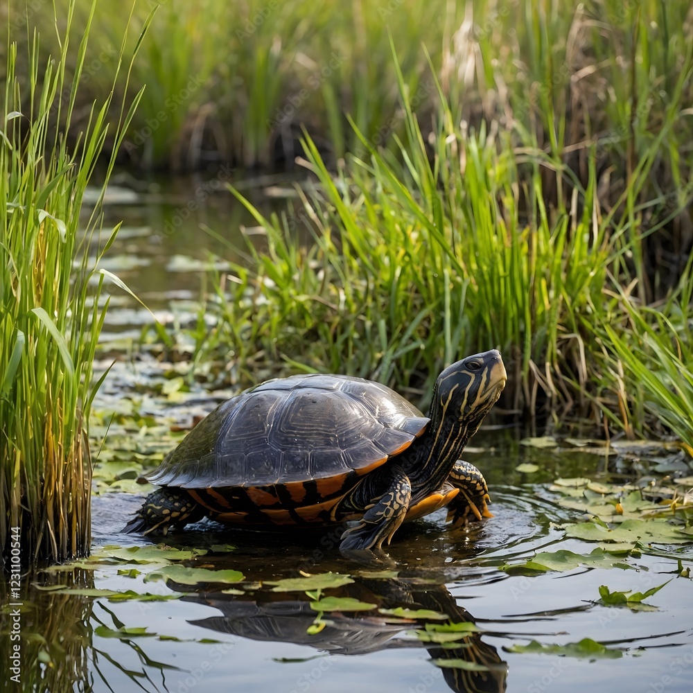 Marshland Trek: The Alabama Red-Bellied Cooter’s Journey to the Water Marshland Trek: The Alabama Red-Bellied Cooter’s Journey to the Water