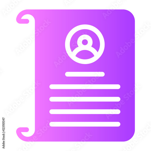 profiles Gradient icon