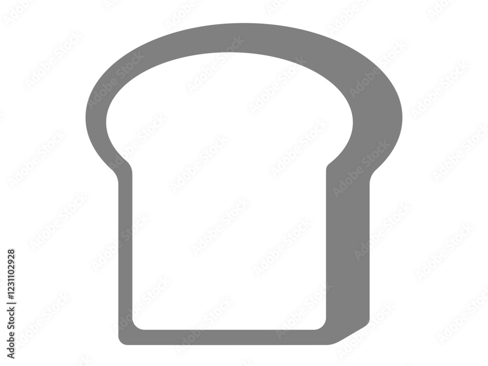 食パンのシルエットアイコン 食パンのシルエットアイコン