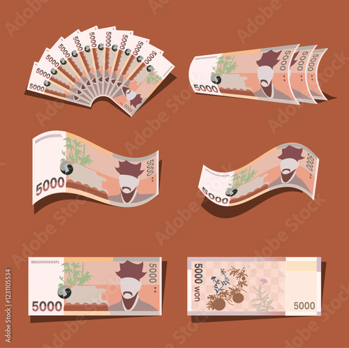 핸드드로잉_돈_50000_money