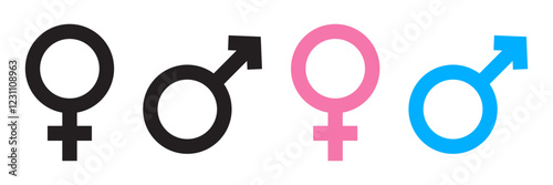 male female gender icons
