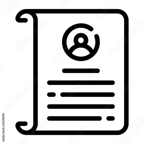 profiles Line Icon
