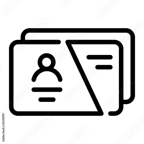 card layout Line Icon