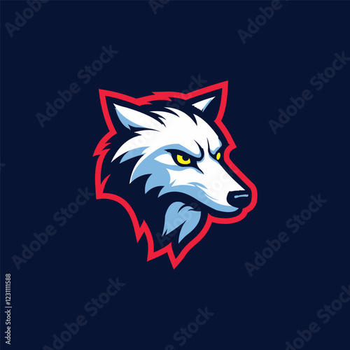 Wolf Head Logo Abstract Icon Design Vector