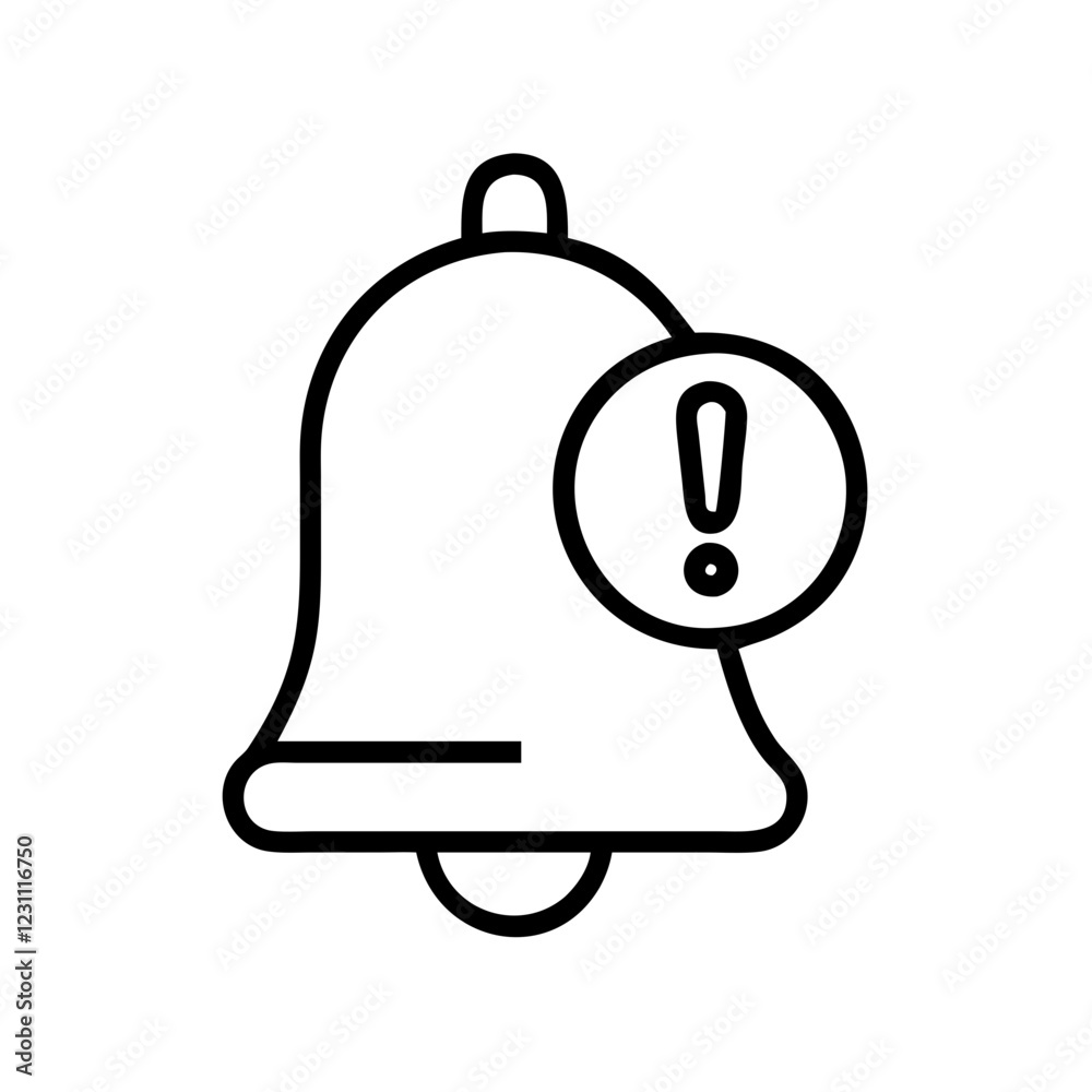 Notification Bell Vector Icon – Alert & Reminder Symbol Notification Bell Vector Icon – Alert & Reminder Symbol