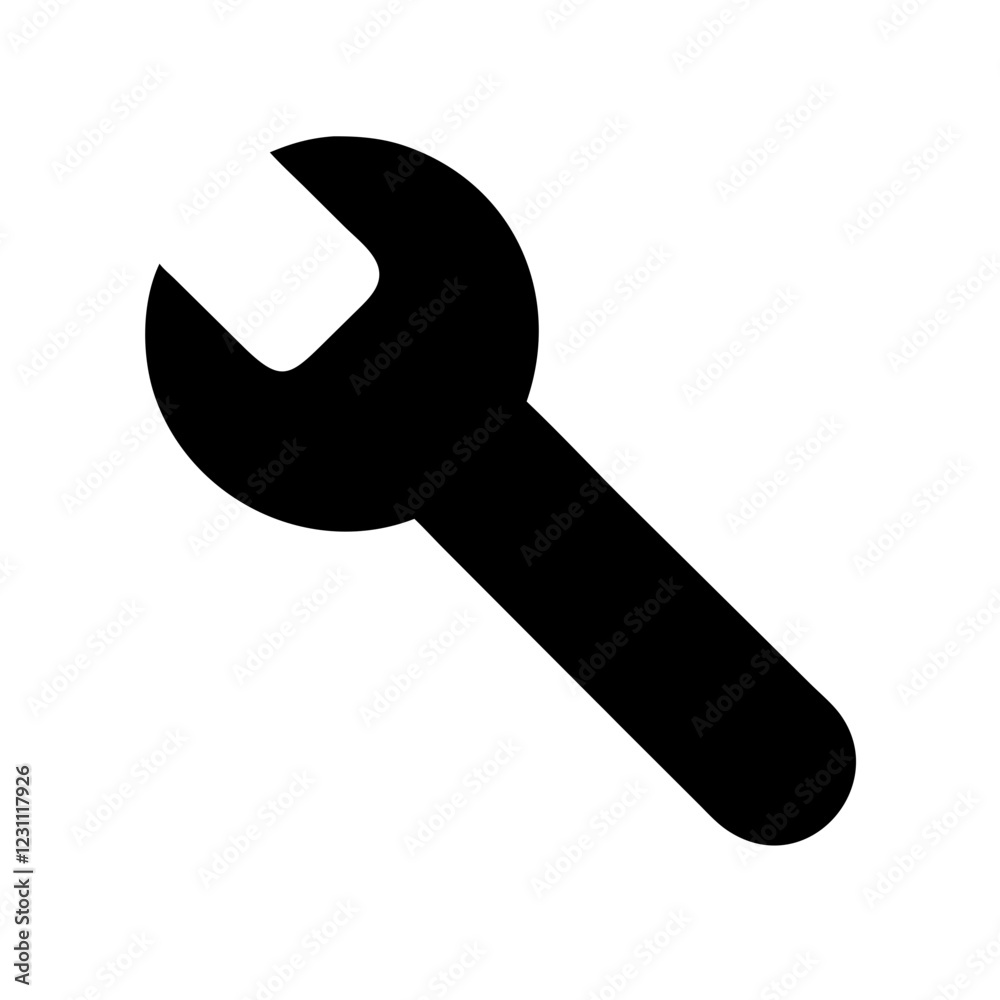 Precision Wrench Vector Icon – Professional Tool Symbol for Mechanics & Engineering Precision Wrench Vector Icon – Professional Tool Symbol for Mechanics & Engineering
