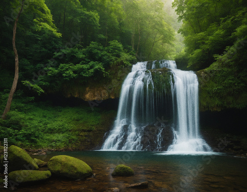 waterfall in the jungle