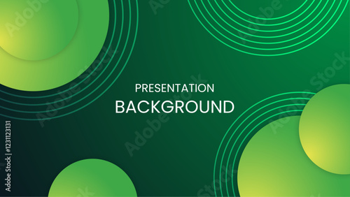 green abstract gradient background with geometric shape for presentations business project and social media