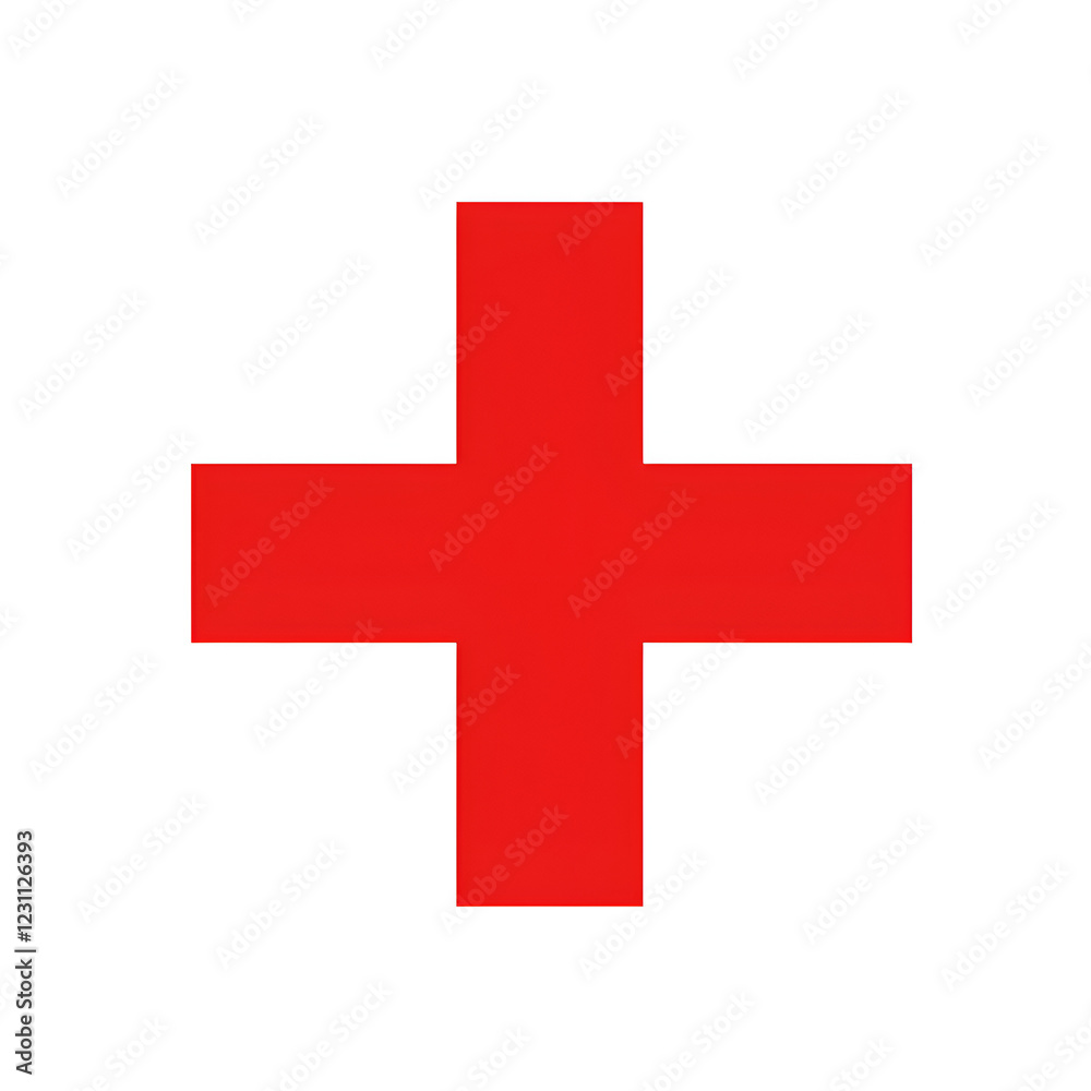 Red Cross Symbol for Healthcare Emergency Services and Medical Aid Red Cross Symbol for Healthcare Emergency Services and Medical Aid