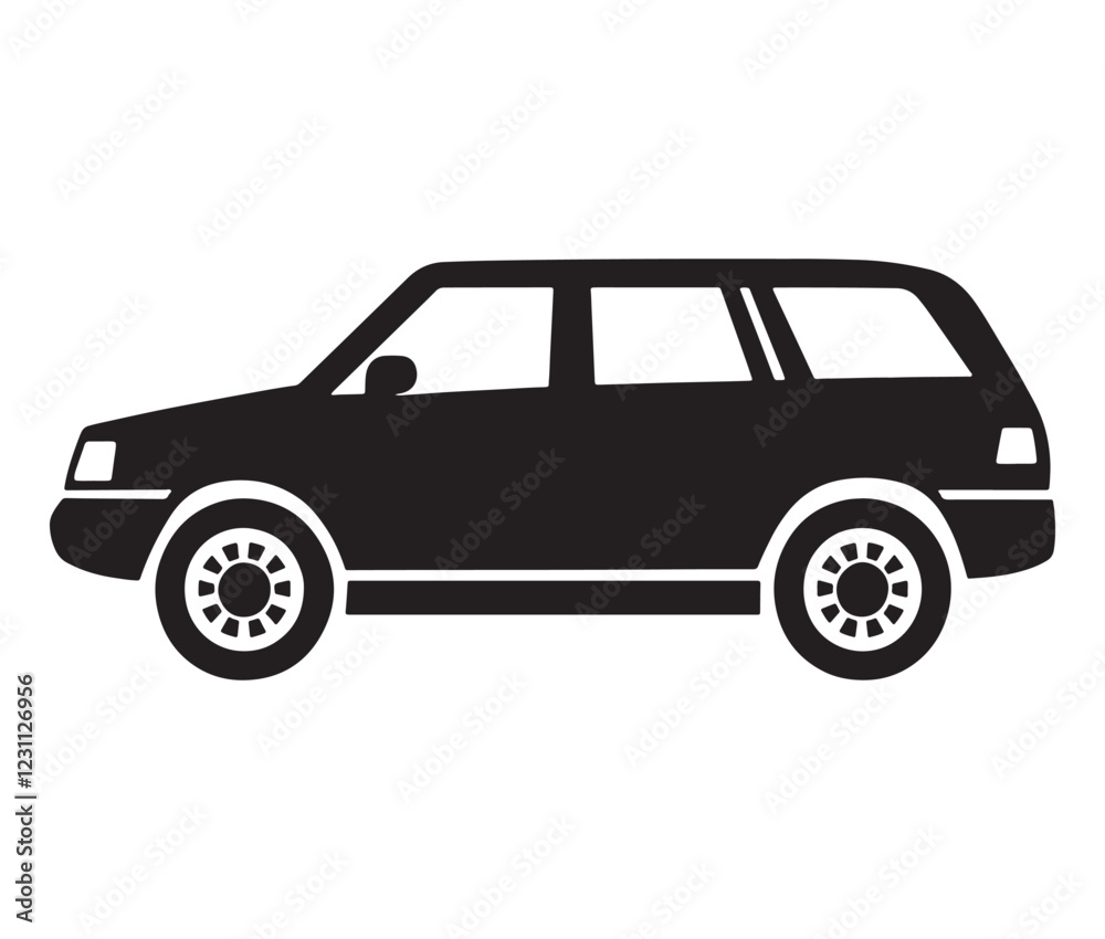 Silhouette car isolated on white background Silhouette car isolated on white background