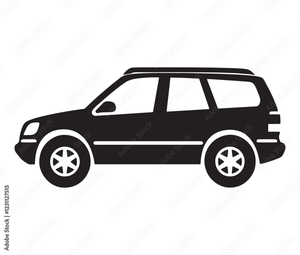 Silhouette car isolated on white background Silhouette car isolated on white background