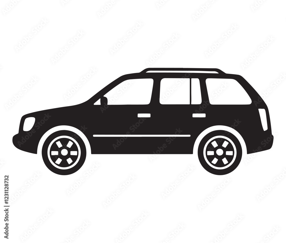 Silhouette car isolated on white background Silhouette car isolated on white background