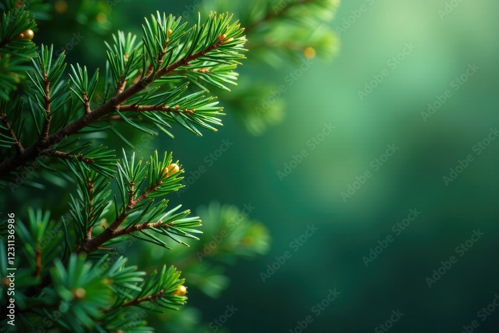 Misteltoe branches intertwined with emerald greenery, foliage, festive, greenery Misteltoe branches intertwined with emerald greenery, foliage, festive, greenery