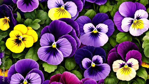 Pansy flowers