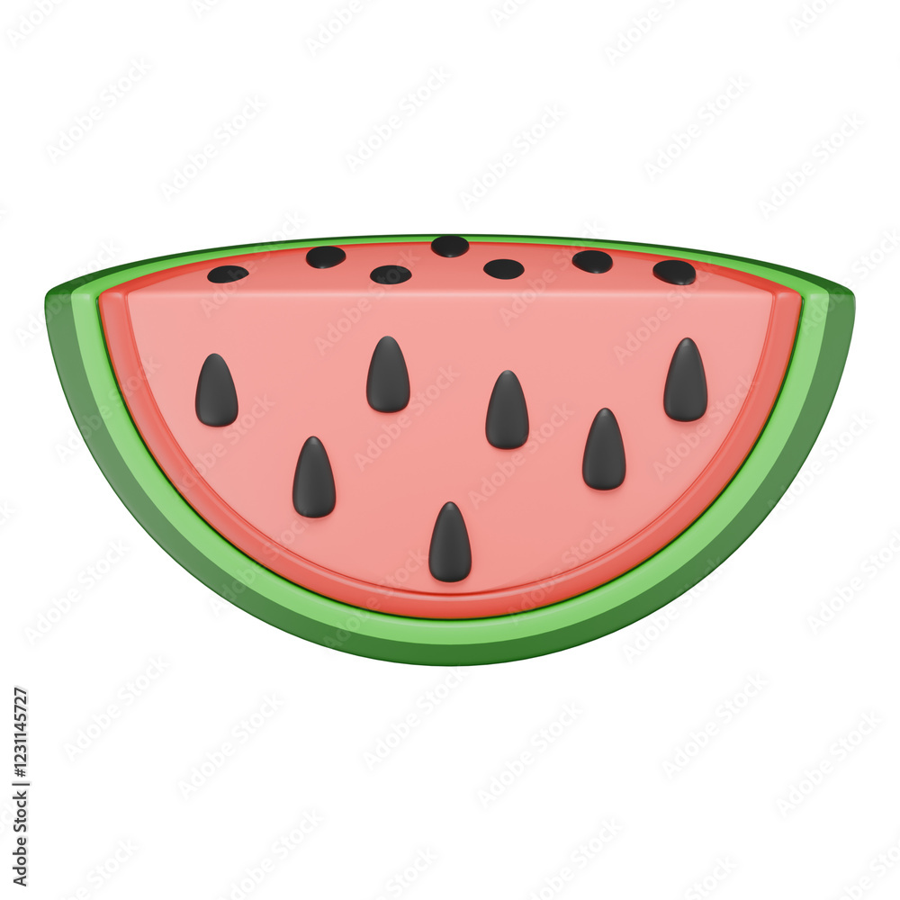 an illustration of slice of watermelon an illustration of slice of watermelon
